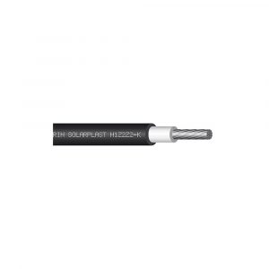 CABLE SOLAIRE 6MM2 NOIR BOBINE DE 100 METRES