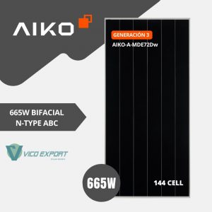 Solar Panel AIKO A665-MDE72Dw Stellar 3N+  - 665.0Wp